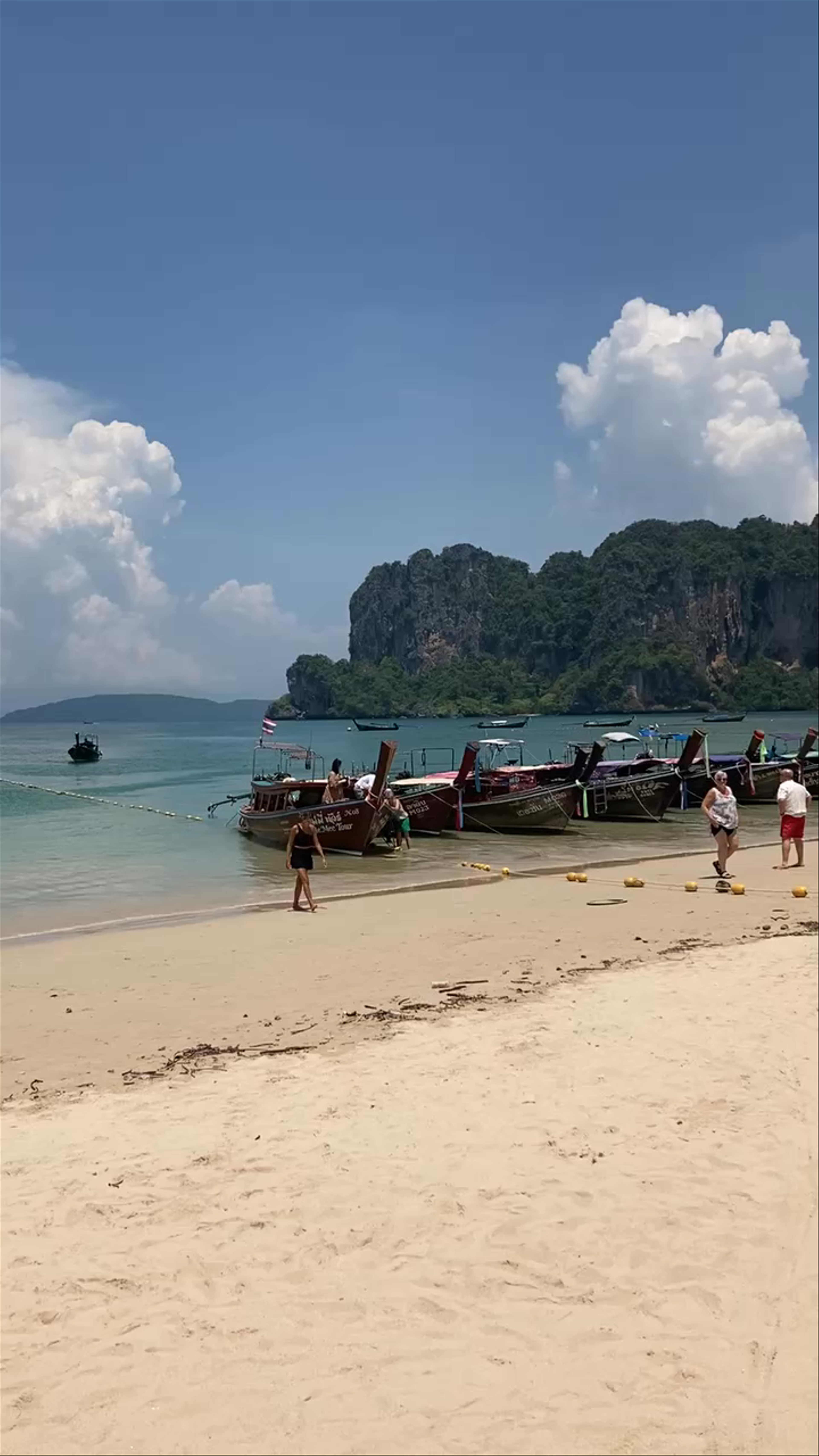 Sunlit Serenity at Railay Beach, Krabi - Thailand's Tropical Paradise