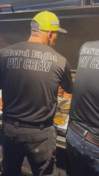 Hard Eight BBQ - Working hard! - Barbeque Near Me - The Colony, Texas