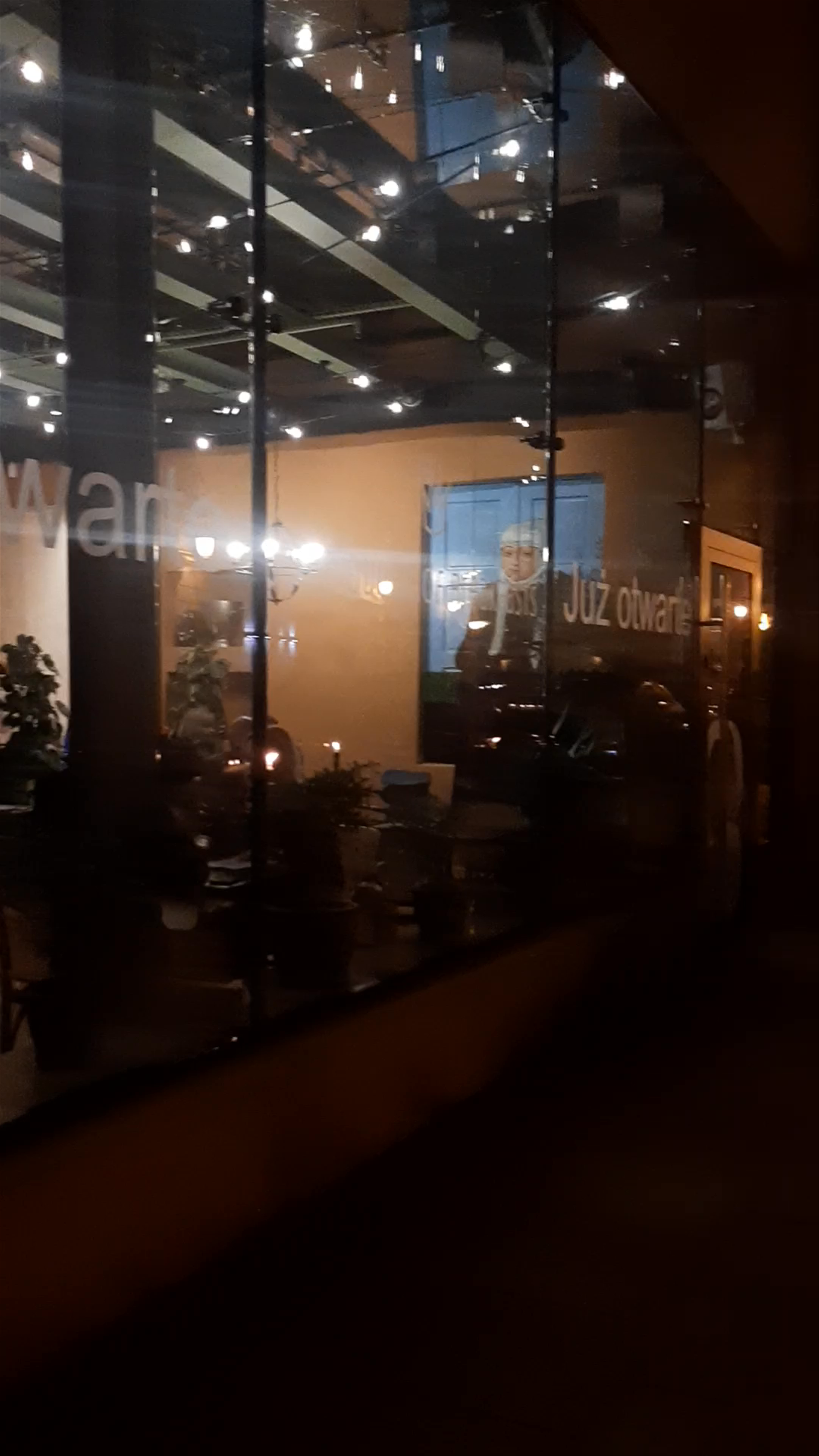 Evening Ambiance at BONA Restaurant in Lublin, Poland