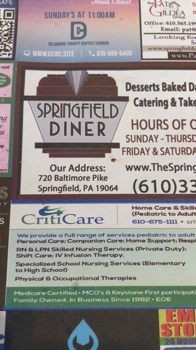 Springfield Diner - Little grossed out by the milkshake machine that doesn't look like it ever gets cleaned. - Diners Near Me - Springfield, Pennsylvania