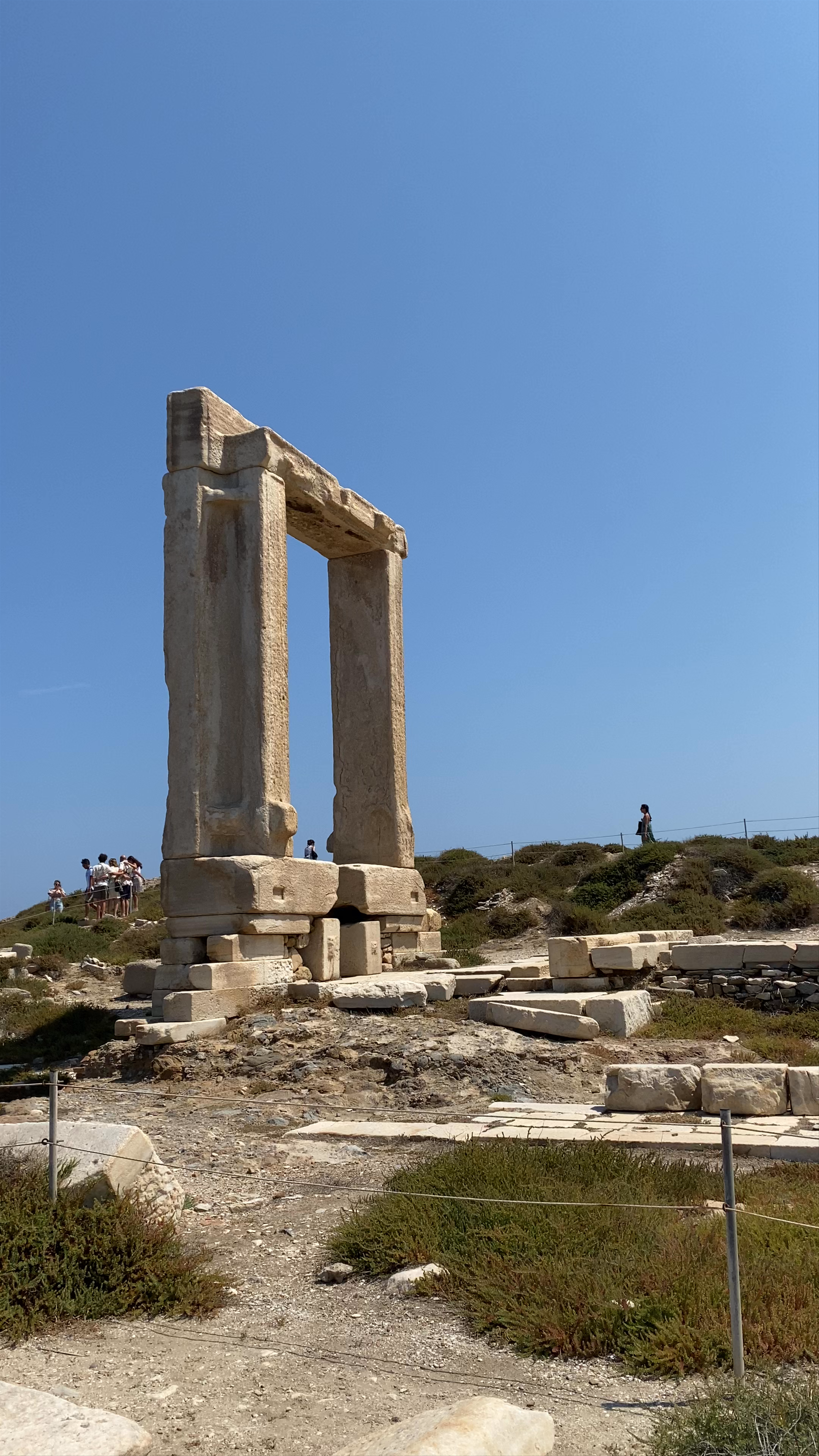 Temple of Apollo Ruins on Naxos Island, Greece