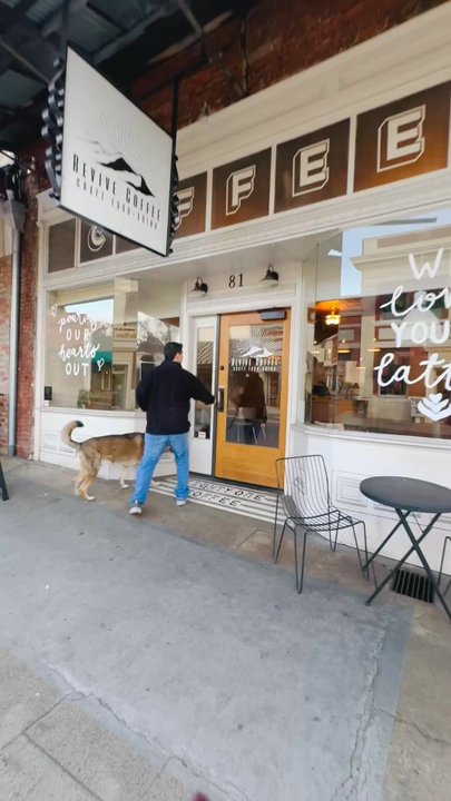 Revive Coffee - Oops no dogs allowed - Coffee & Tea Near Me - Sonora, California