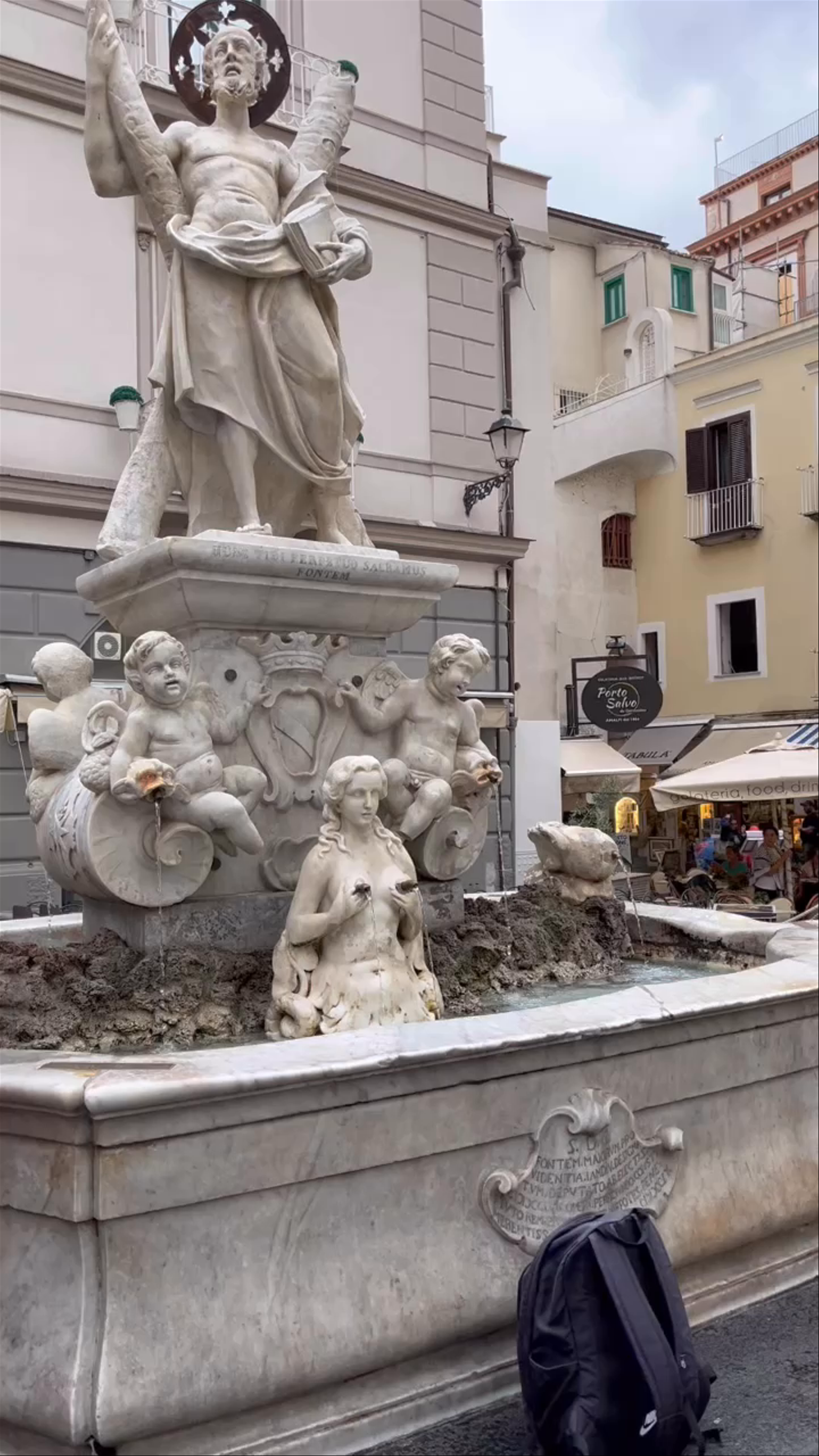 Saint Andrew's Fountain: Baroque Masterpiece in Amalfi