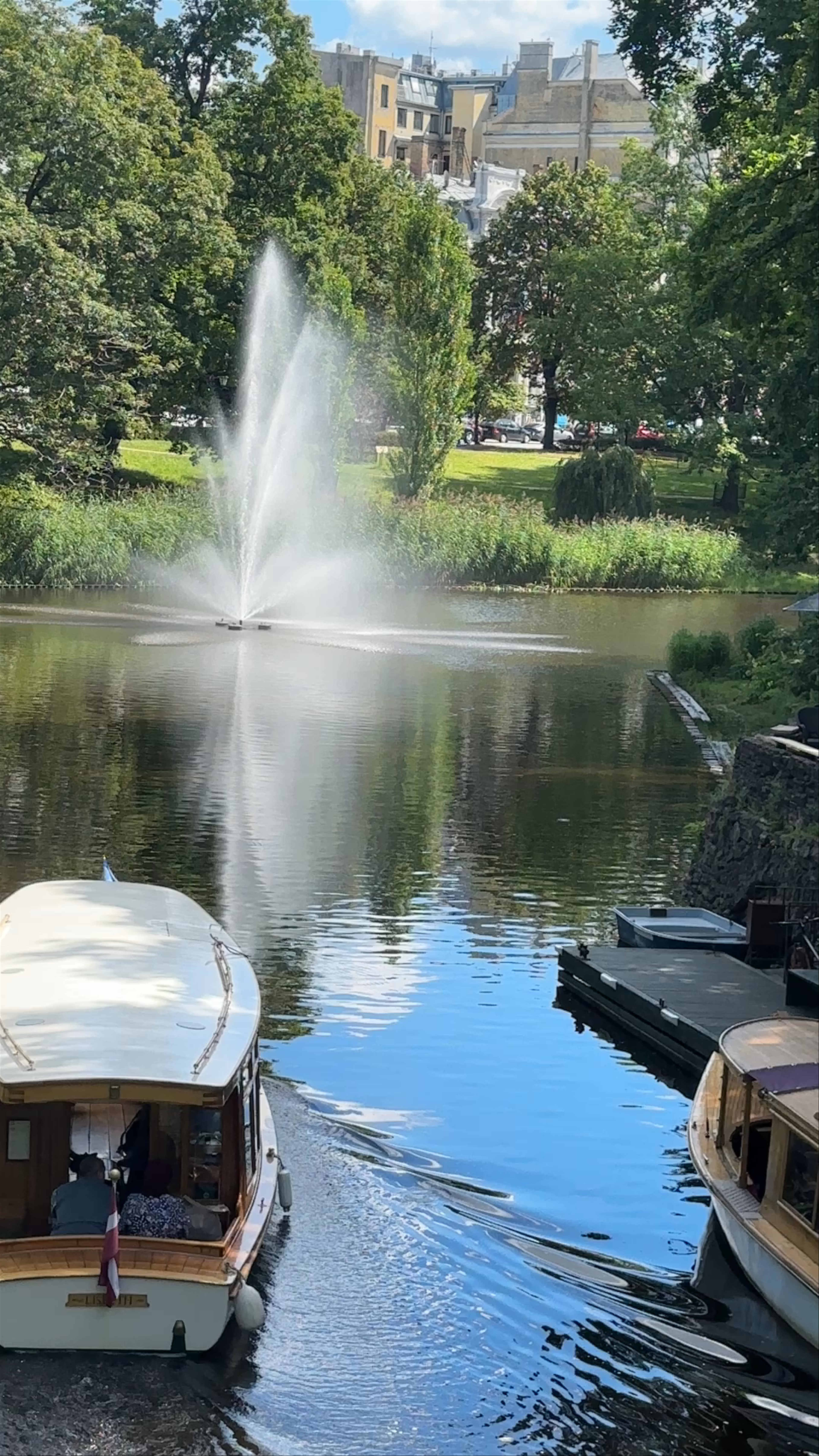 Serene Summer Afternoon at Bastejkalna Parks, Riga