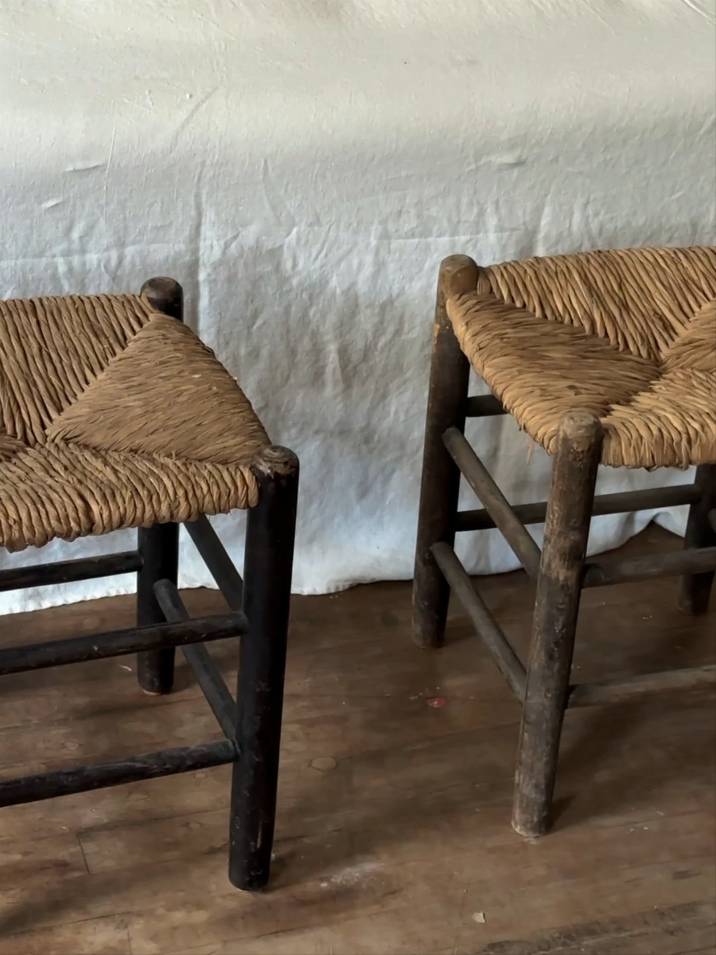Straw Seat Stool