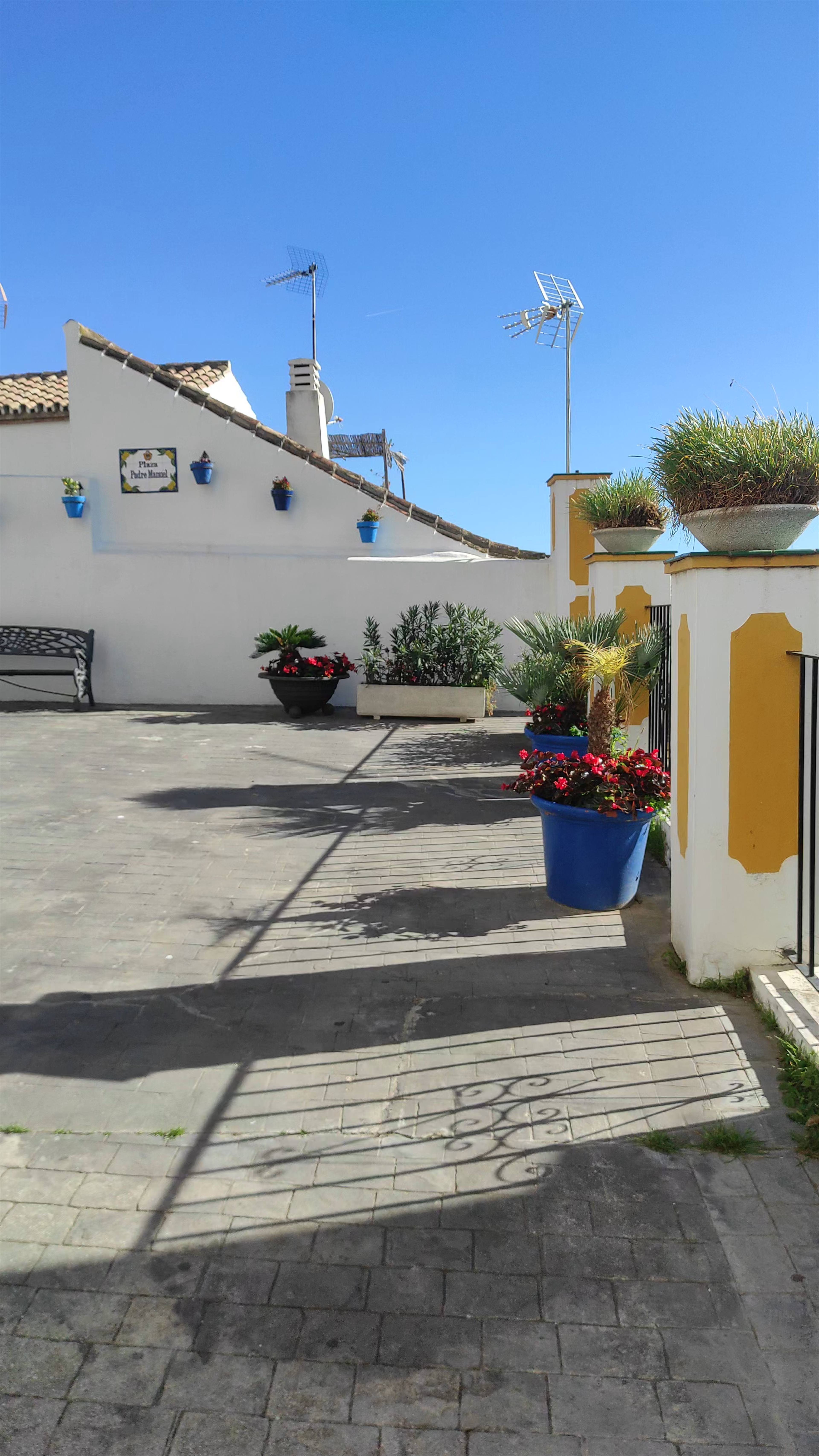 Charming Quiet Plaza at Centro Cultural Padre Manuel, Estepona, Spain