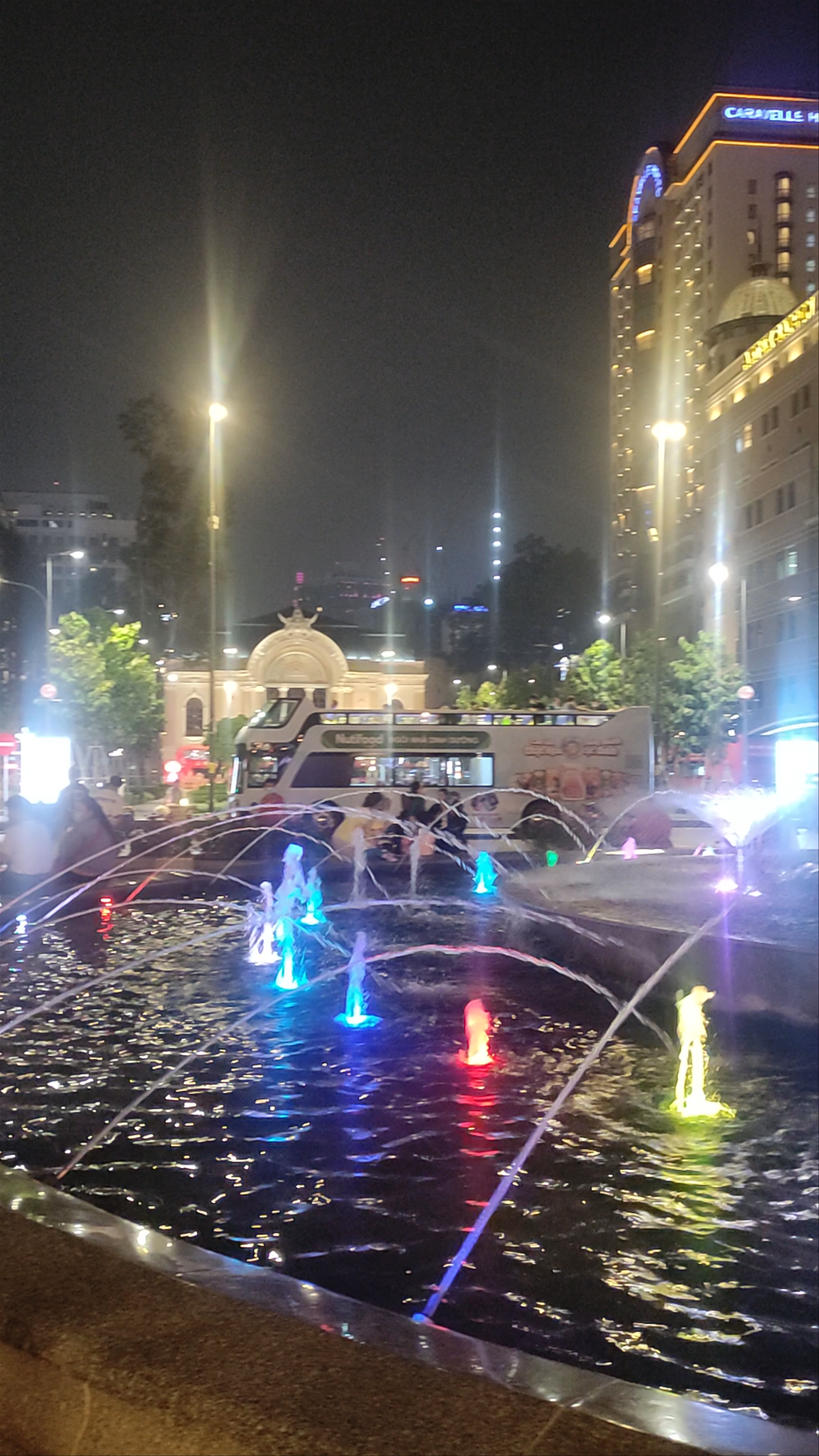 Nguyen Hue Walking Street at Night: Vibrant Lights and City Life in Ho Chi Minh City