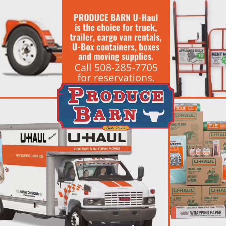 Produce Barn - Produce Barn U-haul rentals. Call  508-285-7705 for reservations. - Grocery Near Me - Norton, Massachusetts