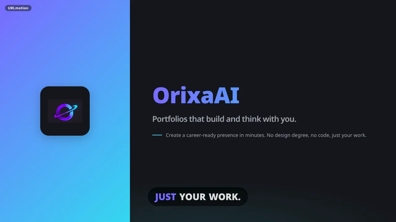 Your work deserves more than a résumé and scattered links. ✨Meet Orixa AI — Your Portfolio. Your Brand. Powered by AI. 🚀Turn your projects, skills, and experience into a premium portfolio without the hassle of building a website from scratch.✨ What makes Orixa AI different?📊 Portfolio Analytics — Track views, unique visitors, top-performing projects, contact clicks, and more.📄 ATS-Friendly Résumés — Generate professional, job-ready résumés automatically.📩 Direct Email Integration — Let opportunities reach your inbox directly.🌍 Built for developers, designers, and freelancers ready to stand out and showcase their work to the world.Your talent deserves to be seen. Your portfolio should make it unforgettable.🔗 Explore Orixa AI: https://orixaai.me💬 If you could showcase just ONE thing first, would it be your projects, skills, or experience?#OrixaAI #AIPortfolio #PersonalBranding #PortfolioBuilder #WebDevelopment #Freelancers