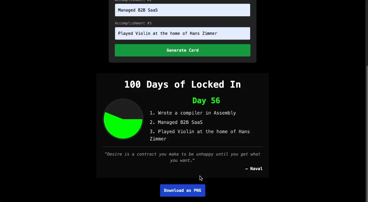 100 Days of Locked In image 1