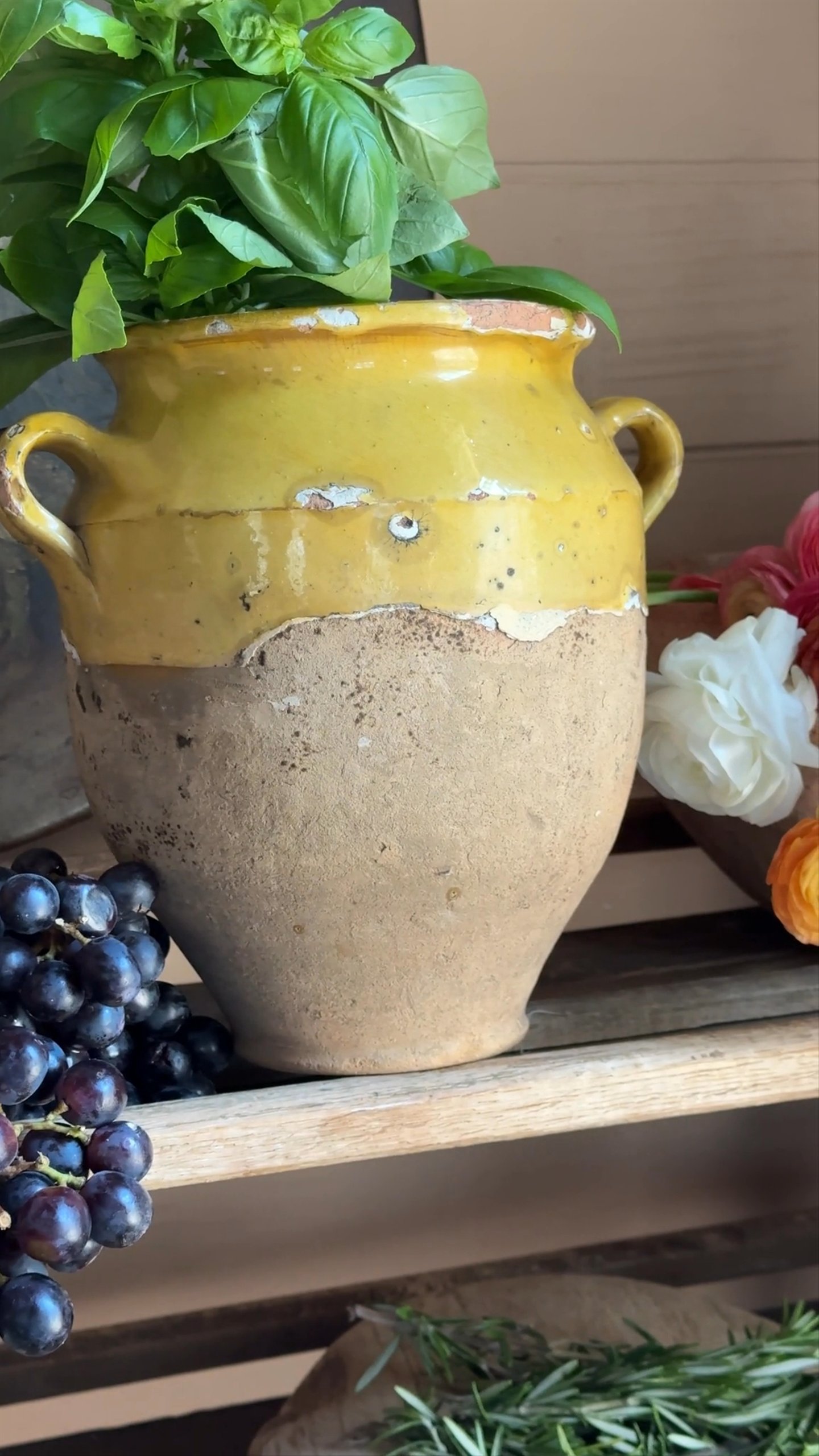 Antique French Confit Pot