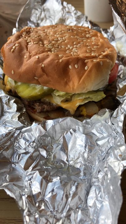 Five Guys - Eating to American woman!!! - Burgers Near Me - Lincolnwood, Illinois