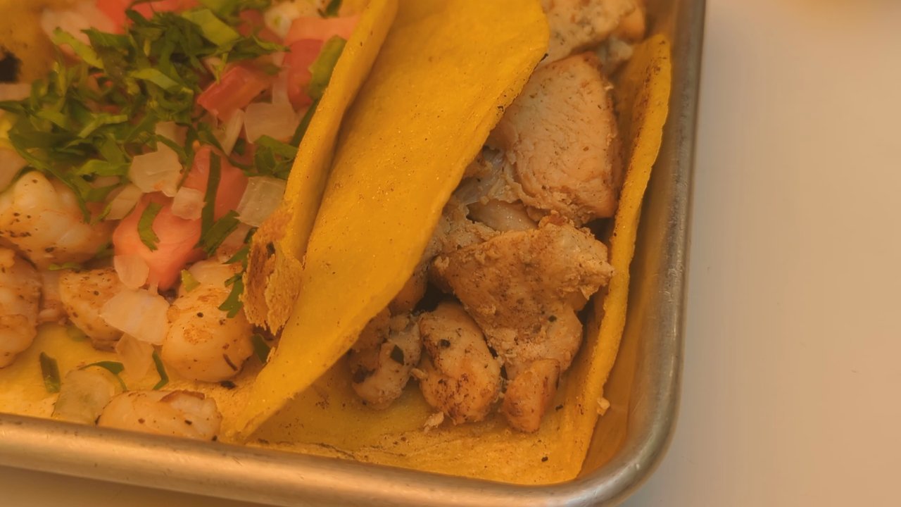 Taqueria Milear - August 24, 2024; Fried Fish ($5.50), Camarones ($5.50), Pollo ($5). Tacos. - Mexican Near Me - Crown Heights, New York