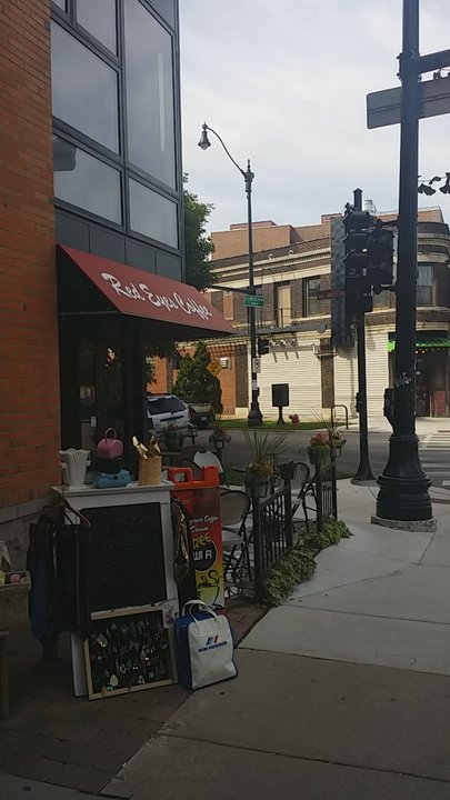 Red Eyes Coffee - Entrance of exterior. Corner of lincoln ave and berteau ave. - Cafes Near Me - Chicago, Illinois