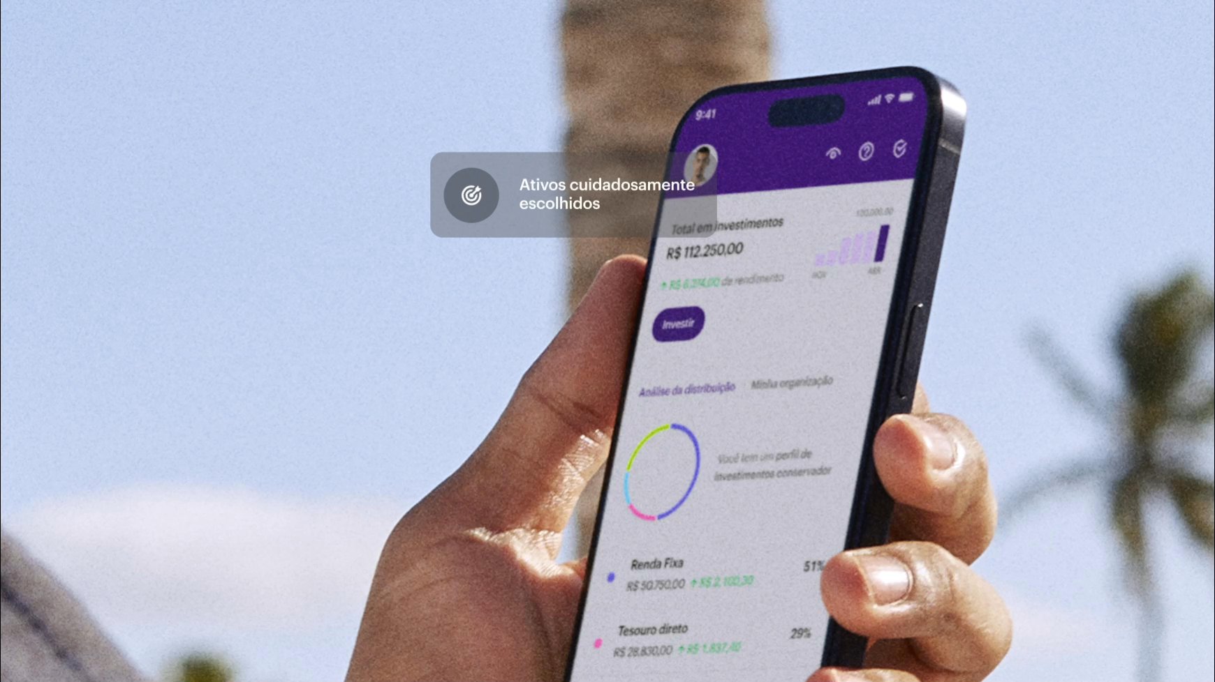 Compra e venda de Criptoativos Ultravioleta | Nubank