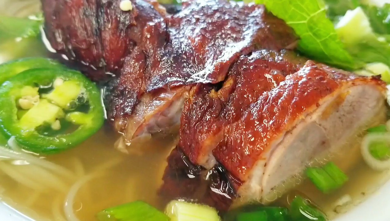 Mi La Cay - Hu tieu vit quay - BBQ duck rice noodle soup - Chinese Near Me - Westminster, California