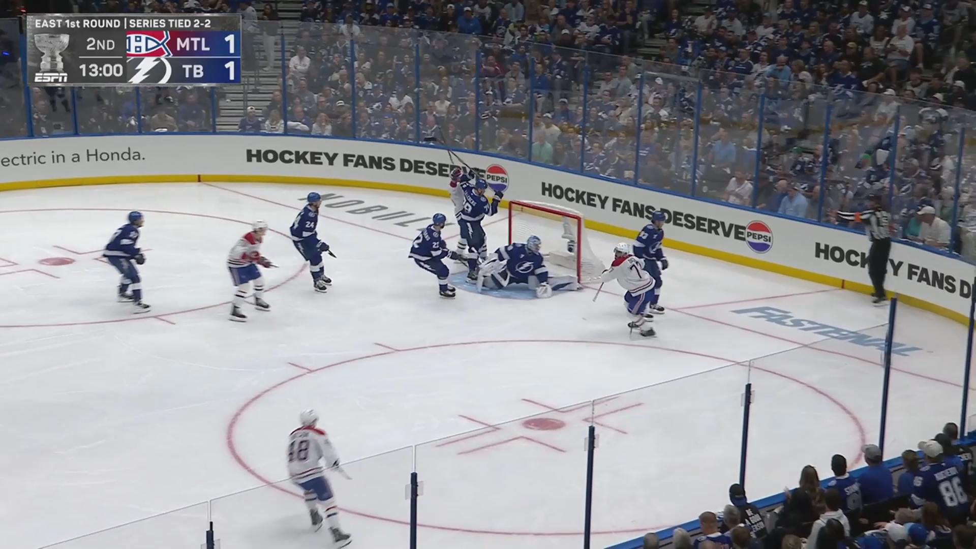 Texier's Third-Period Go-Ahead Lifts Canadiens Past Lightning, Montreal Takes 3-2 Series Lead · Apr. 29, 2026