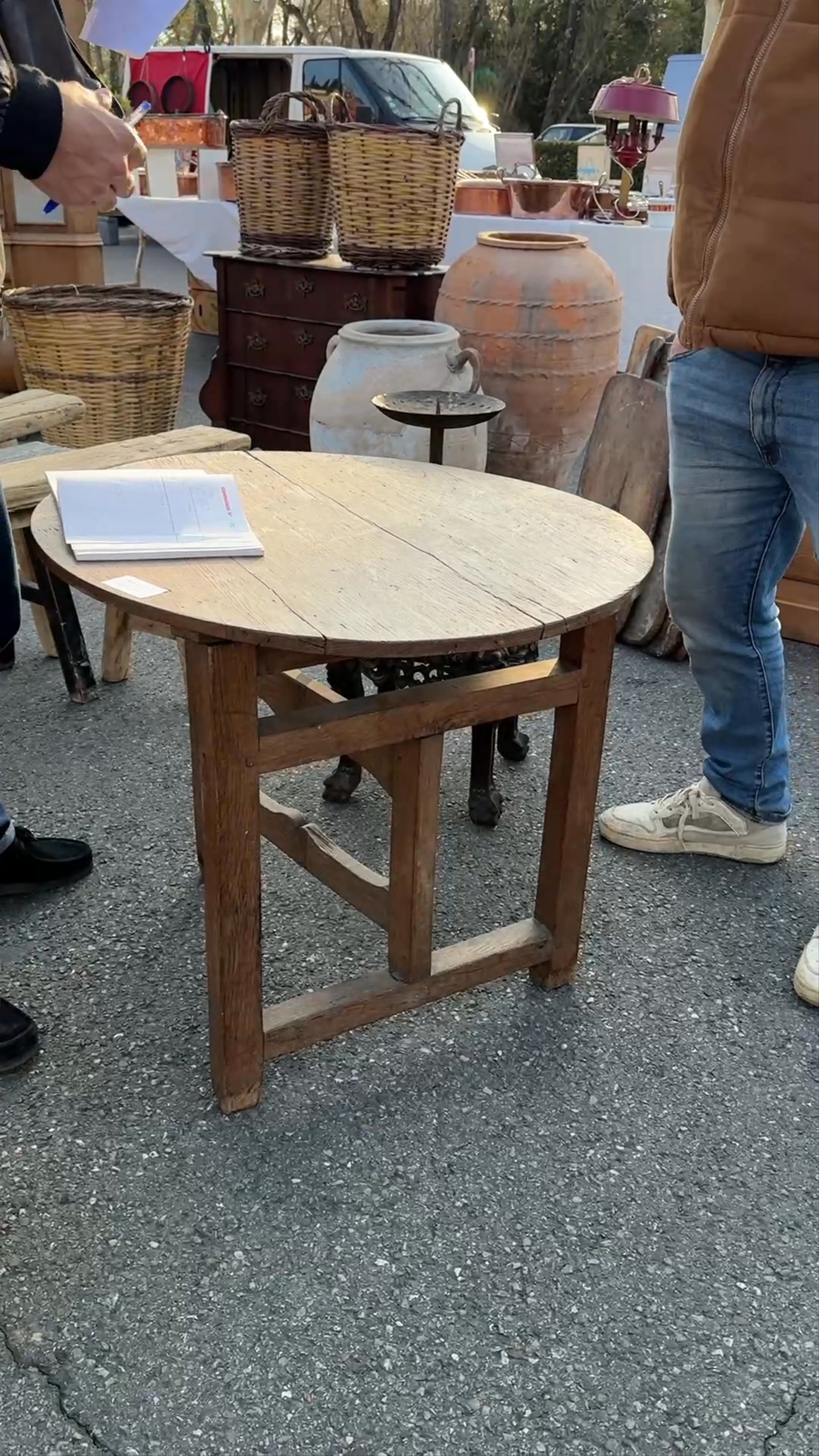 Dutch Oak Folding Table