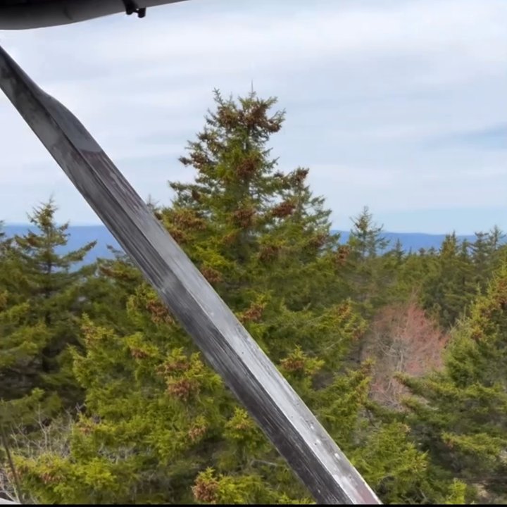 Pack Monadnock - Views to the horizon from the Fire Tower at the north end of the parking area at the summit. See Grand Monadnock Mountain! - Hiking Near Me - Temple, New Hampshire
