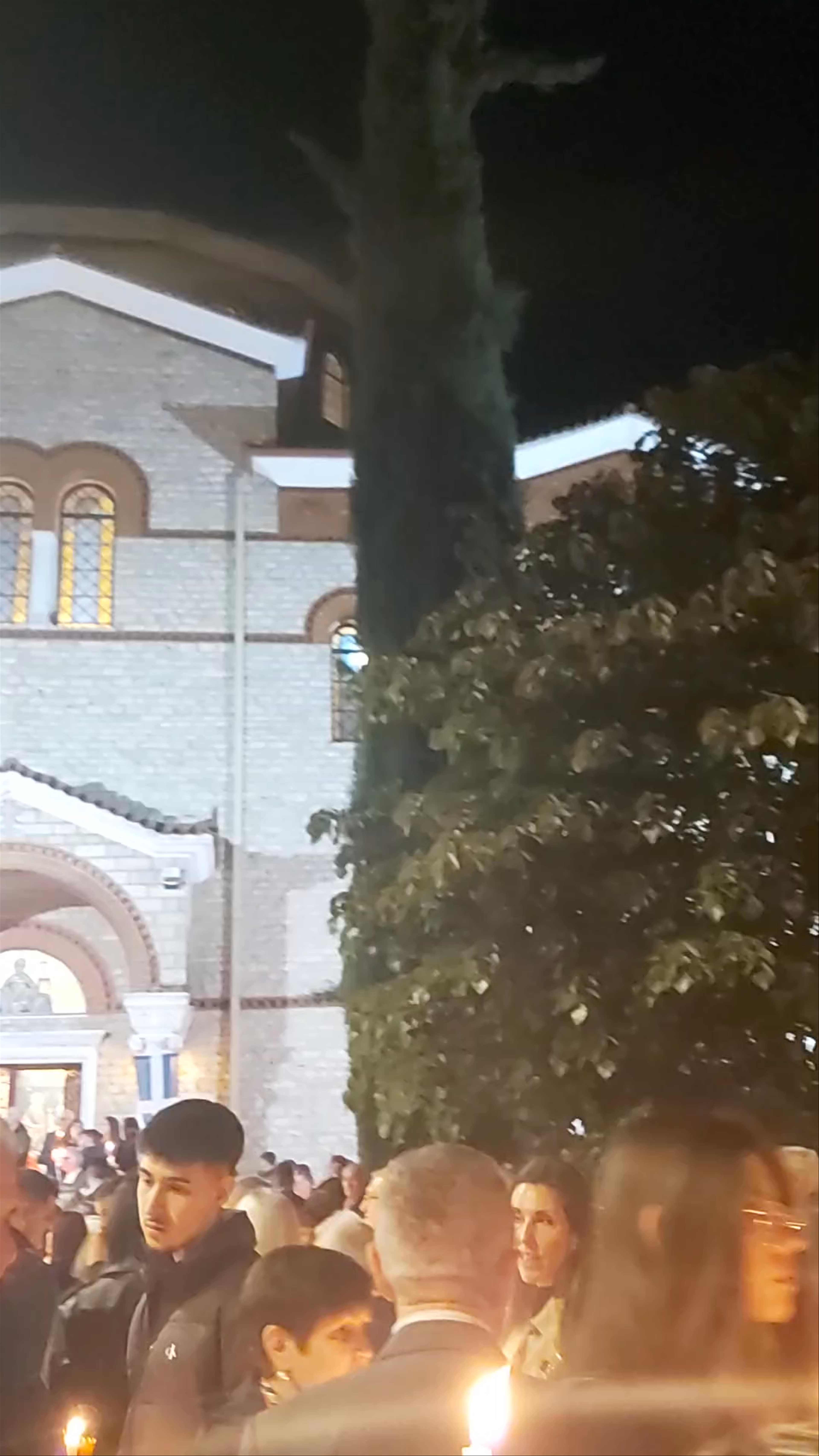 Easter Night Vigil at Saint Nicholas Metropolitan Church in Trikala, Greece