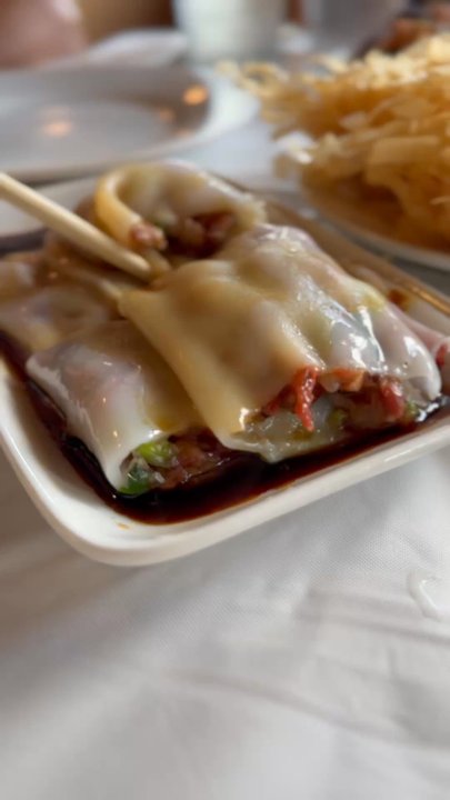 Shanghai Restaurant - Bbq pork noodle roll, crispy shrimp ball, eggplant& shrimp, hargow, spicy wonton, sesame chicken. - Dim Sum Near Me - Austin, Texas