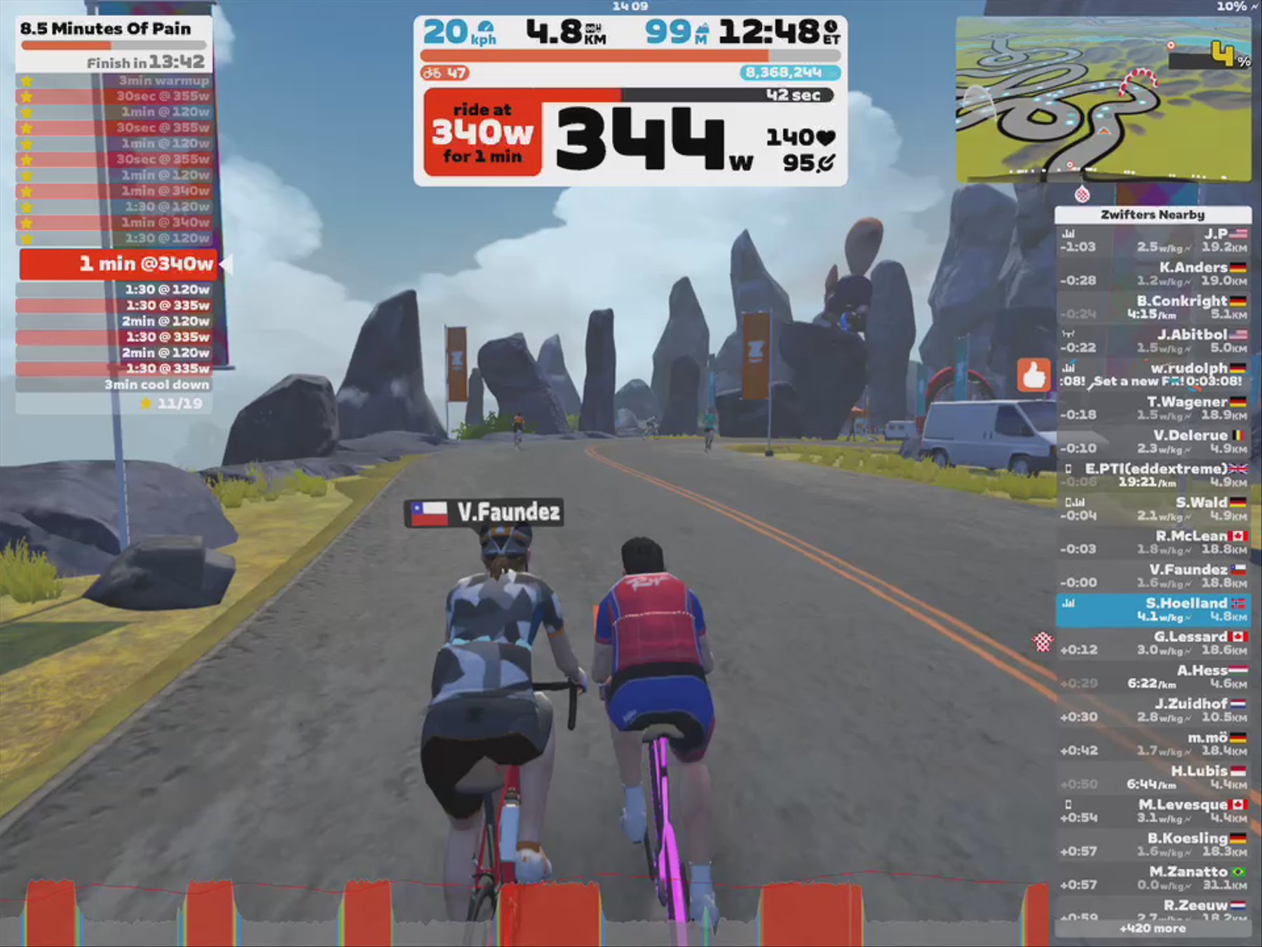 Zwift - Le Col - Training With Legends - Dame Sarah Storey - 8.5 Minutes Of Pain in Scotland