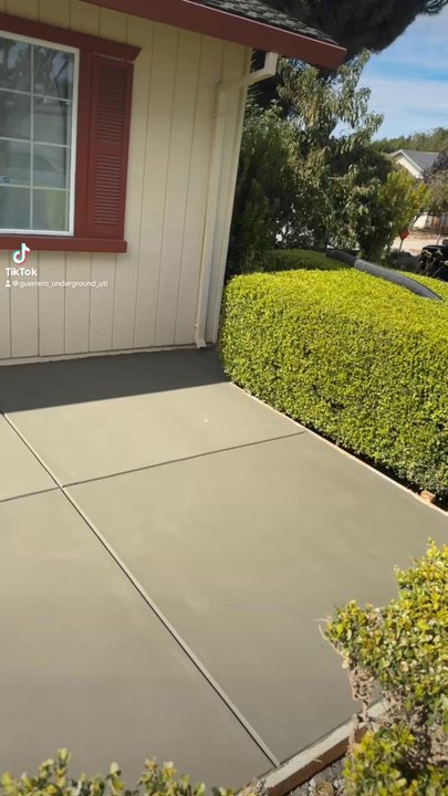 Guerrero Excavation & Utilities - Fresh concrete Patio  DM for your free estimate - Excavation Services Near Me