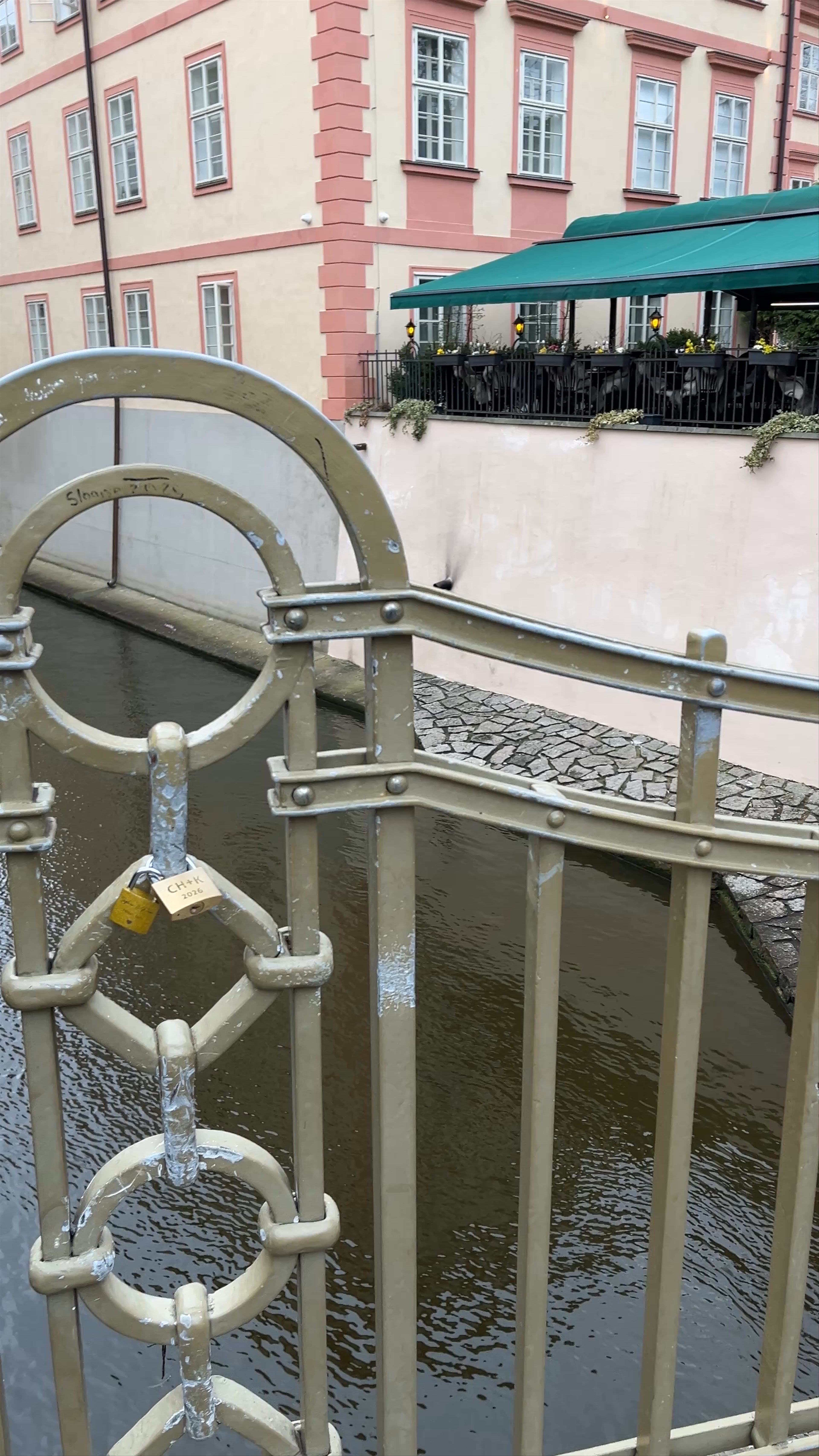 Scenic Canal Views from Kampa Island, Prague