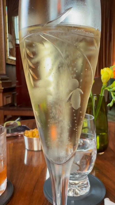 The Library Bar - Ruinart Blanc de Blanc - Wine Bars Near Me - London, XGL