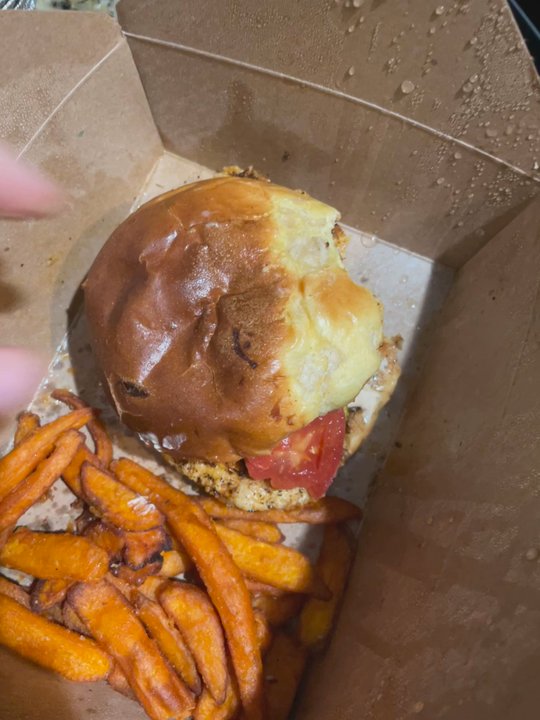 Bantam And Biddy - Chicken burger to go. Still delicious when I heated it up at home. - Breakfast & Brunch Near Me - Atlanta, Georgia