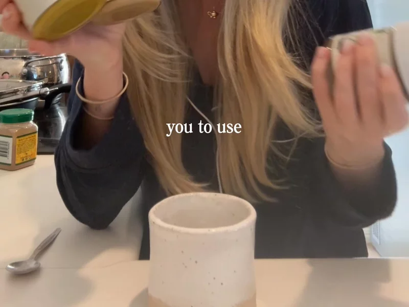 Recipe style UGC video