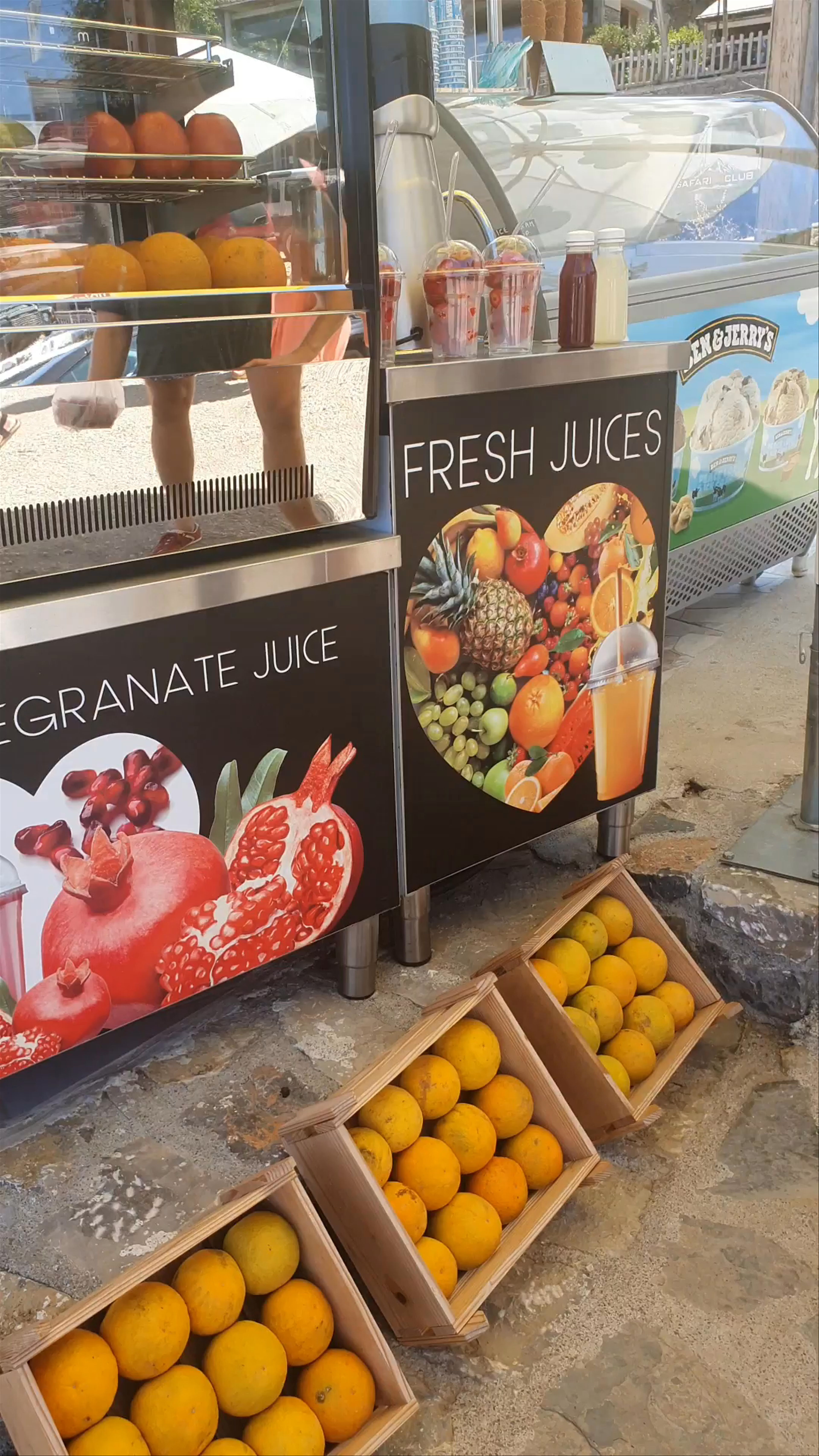 Fresh Juices and Vibrant Market Life at Amalthea The Divine Goat - Psychro Cave, Greece