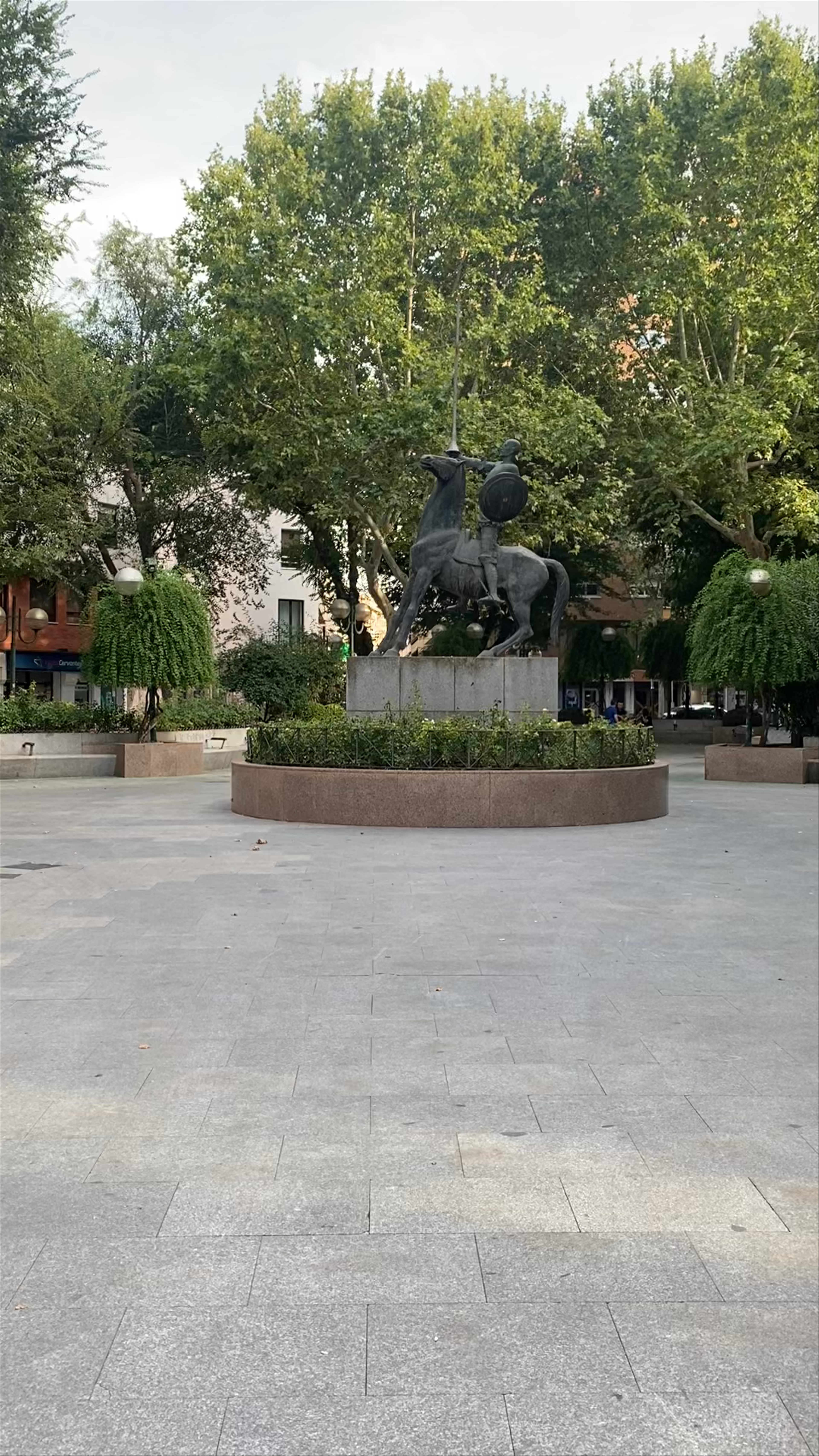 Sunlit Serenity at Plaza Del Pilar, Almodóvar del Campo, Spain