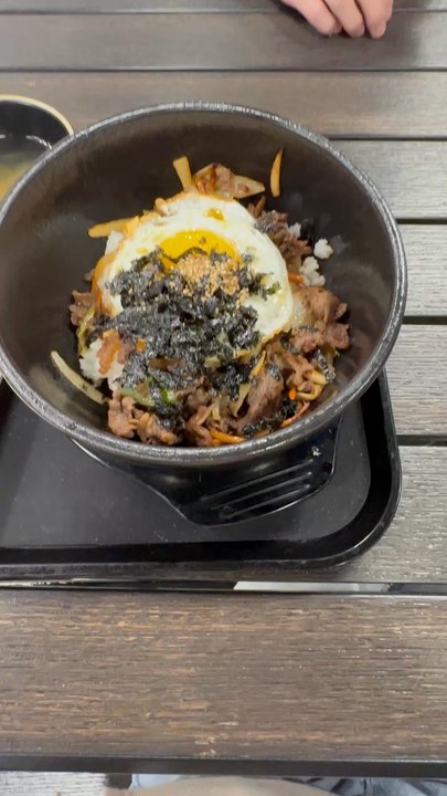Woori Zip - Can hear the sizzle of the Bulgogi rice bowl. Very delicious! - Korean Near Me - Torrance, California
