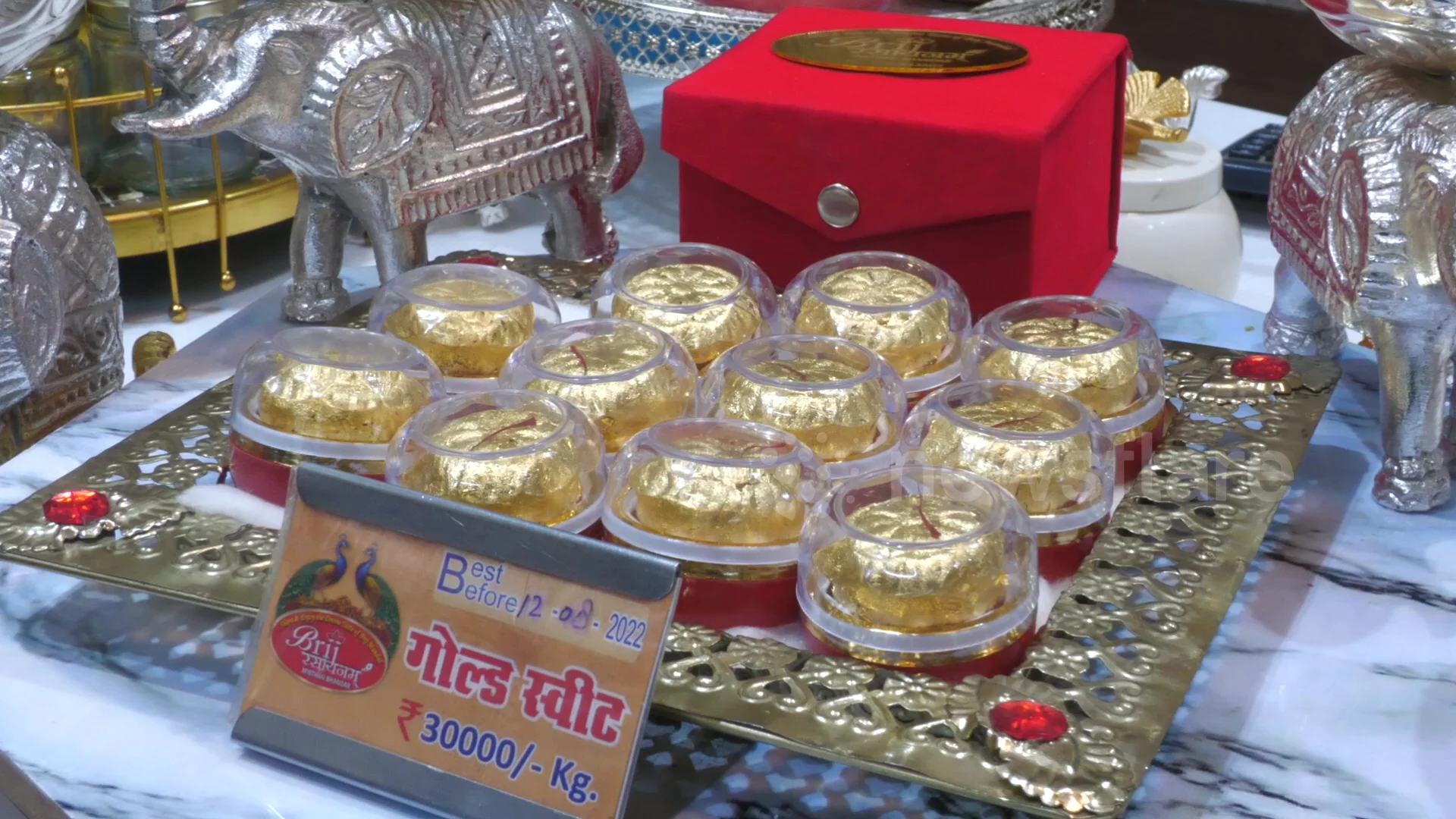 Indian shop sells luxurious 24-carat gold sweet during Raksha Bandhan  celebrations - Buy, Sell or Upload Video Content with Newsflare