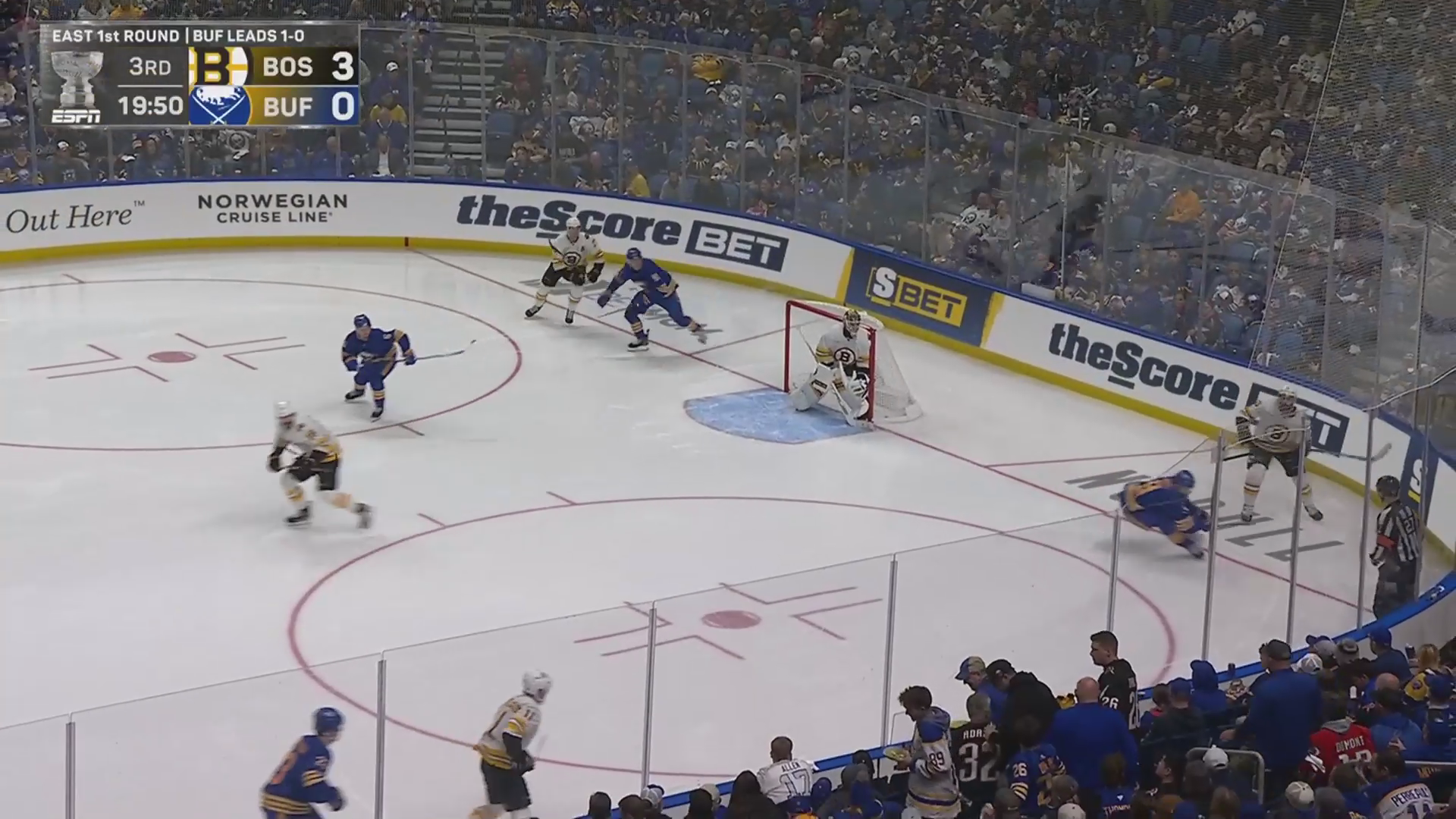 Arvidsson's Brace Powers Bruins Past Buffalo to Split the Series · Apr. 21, 2026