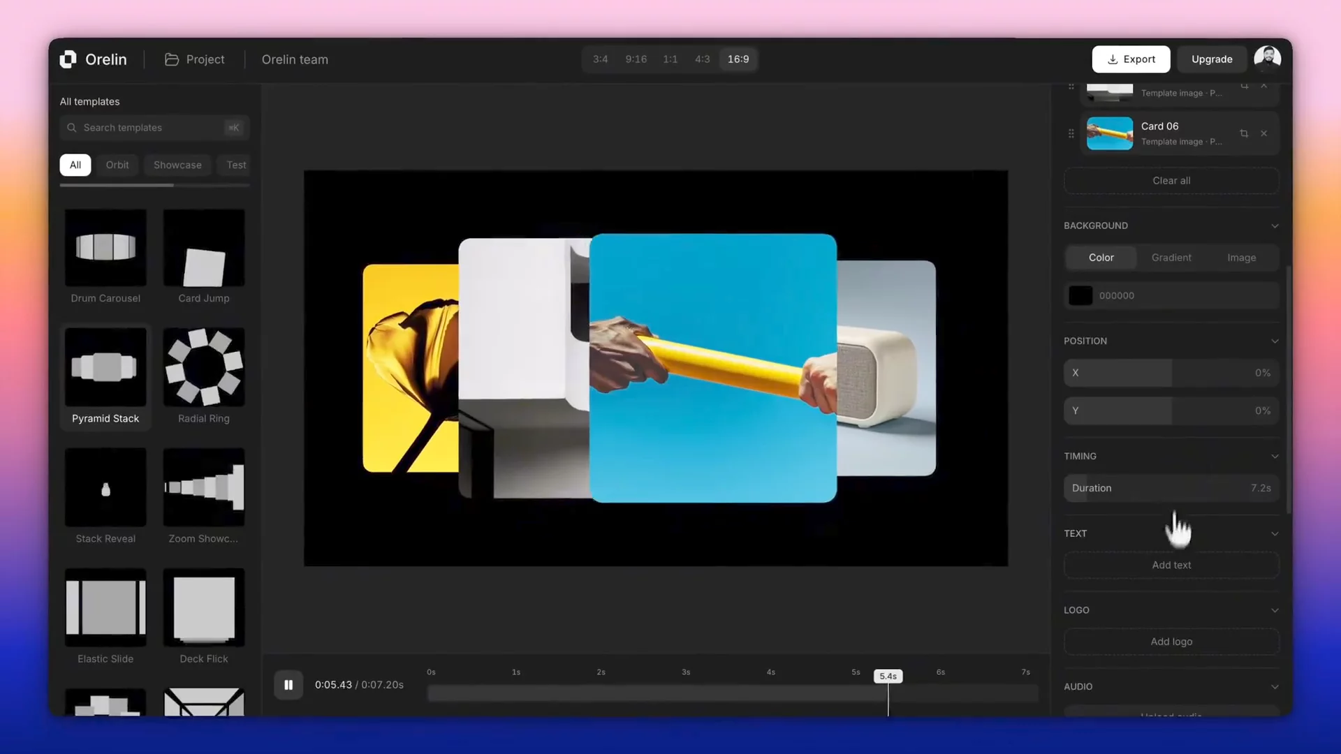 I’ve been working on something new.  Meet Orelin a simpler way to turn designs into polished motion, animations, and showreels without After Effects.  Explore it: https://orelin.app