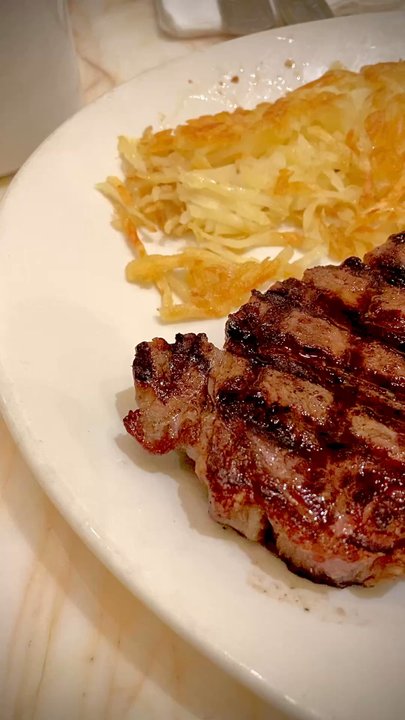 Cafe Bellini - My steak and eggs platter - Cafes Near Me - Sparks, Nevada