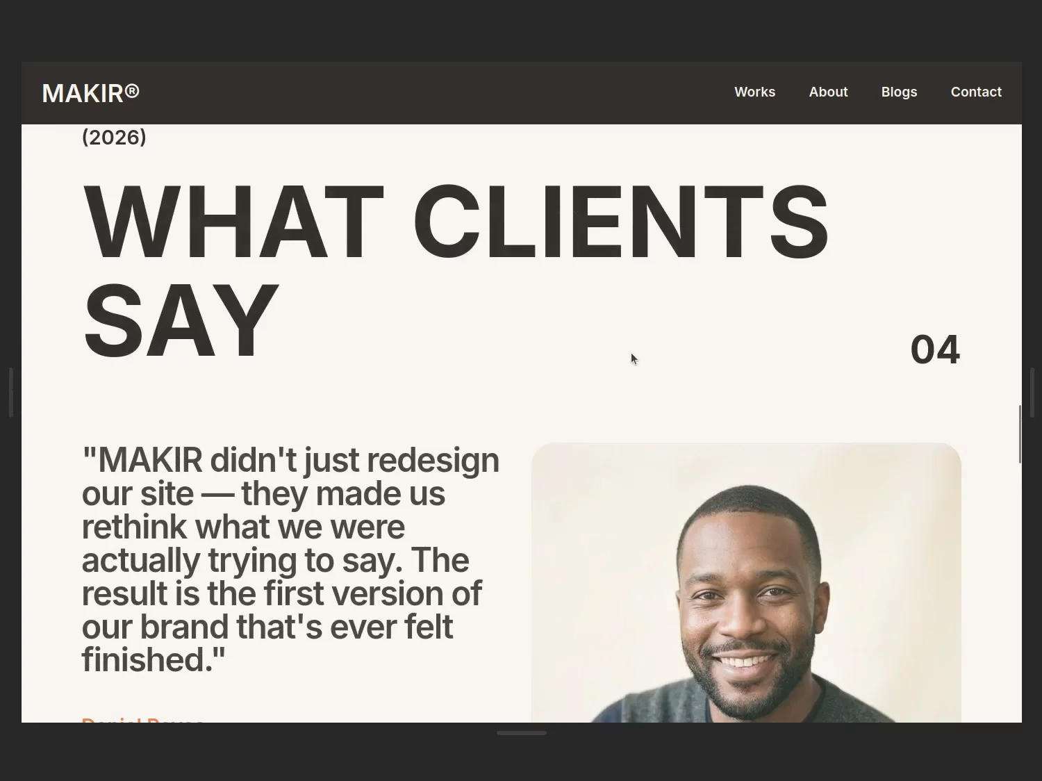 This week I published MAKIR — a brand/web studio template built for agencies, studios and freelancers.Clean ✅️  , Minimal ✅️ , Modern ✅️ , Easy to customize ✅️ (Link in the comments) 👇️