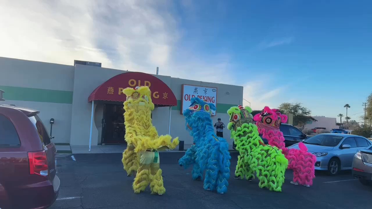 Old Peking - Lion dance for Chinese new year - Chinese Near Me - Tucson, Arizona