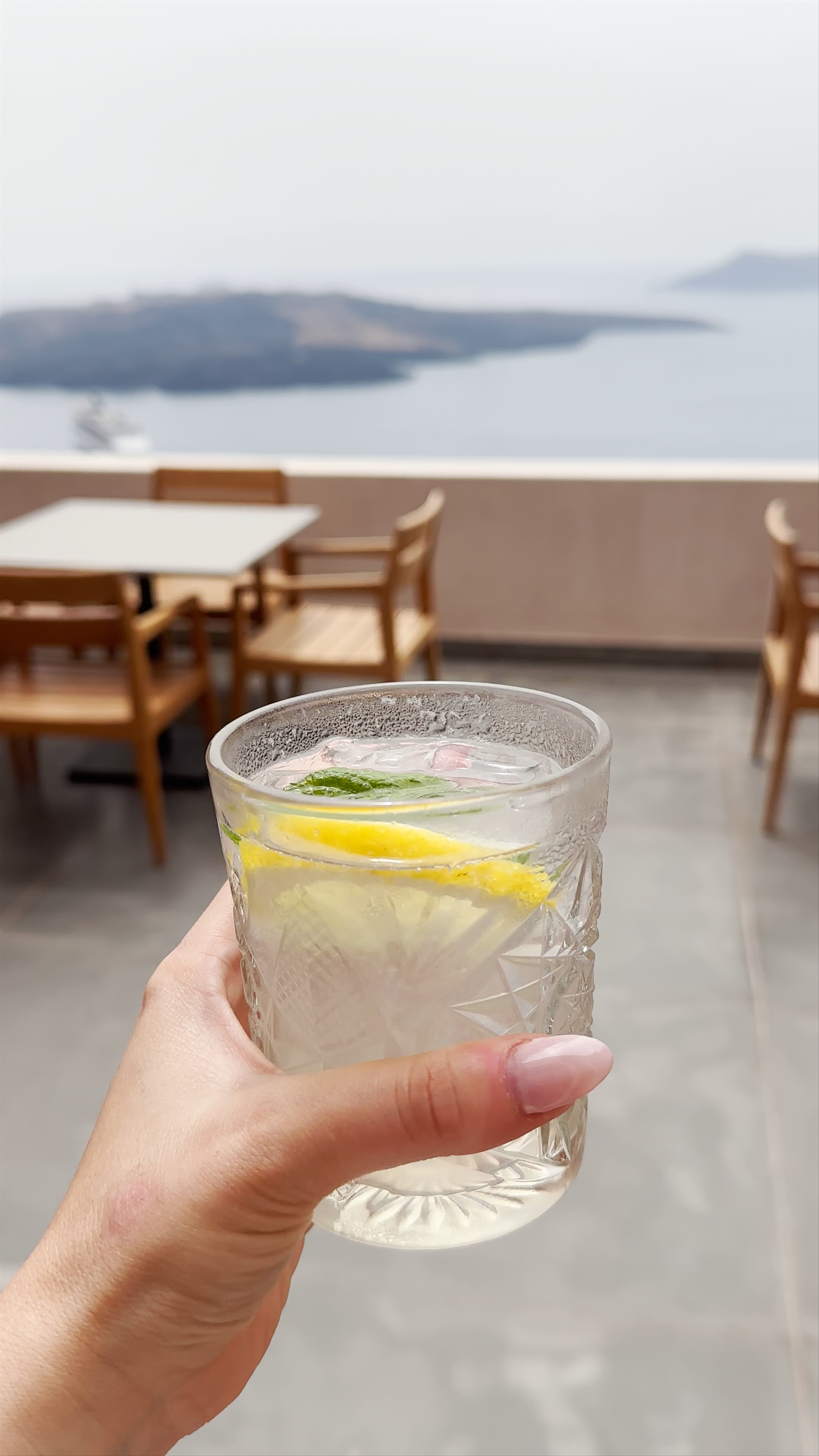 La Colline Restaurant Santorini: Sunset Drinks with Caldera Views