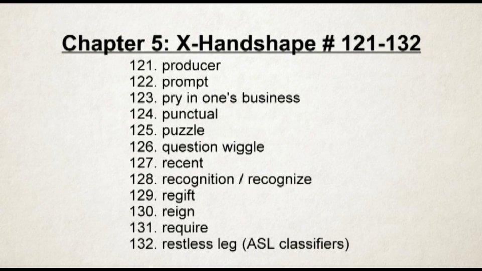 Asl Handshape Series X Handshape Vol 2 Aslflix