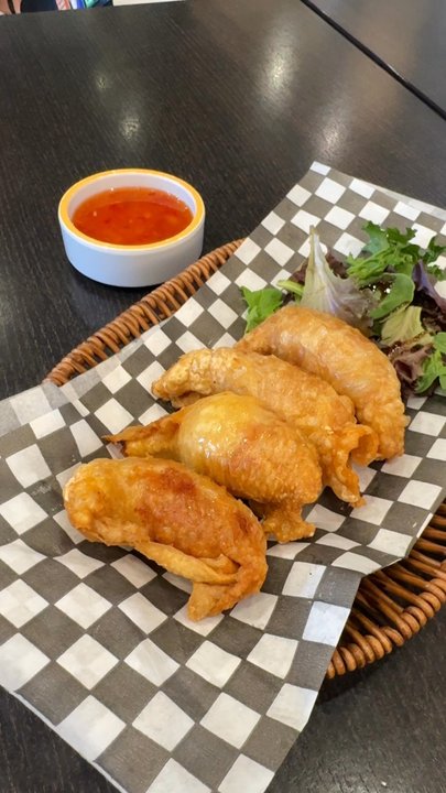 Luna Viet - Deep fried Chicken skin Gyoza. Definitely a must try! - Vietnamese Near Me - Richmond Hill, Ontario