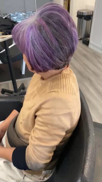 Hair Experts Plus - This is hairdresser, Cesar Ramirez's creative genius touch on my messy hair now my WOW hairdo !!! Thank you Cesar Ramirez @ HAIR EXPRESS PLU - Hair Salons Near Me - Las Vegas, Nevada