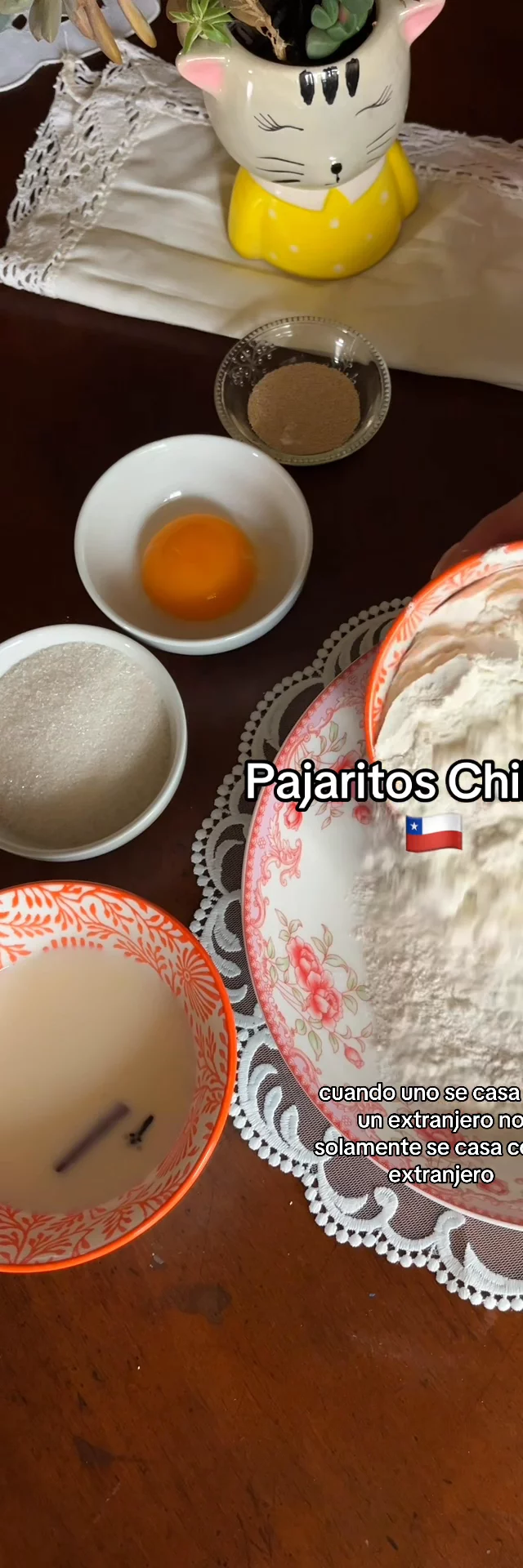 Cocinando y hablando
