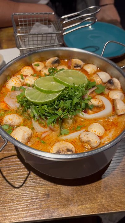 Sen Thai Bistro - My hot creamy tom yum soup - Thai Near Me - Boca Raton, Florida