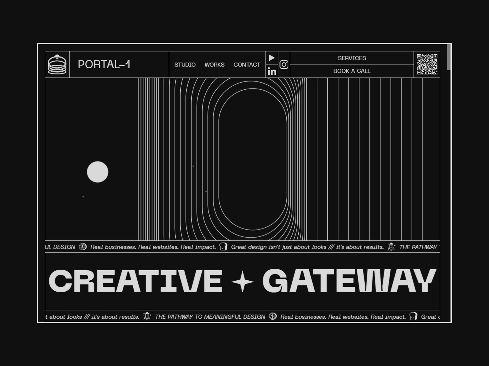 Thumbnail for portalone.studio/, a Framer Experts site by Portal One Studio.