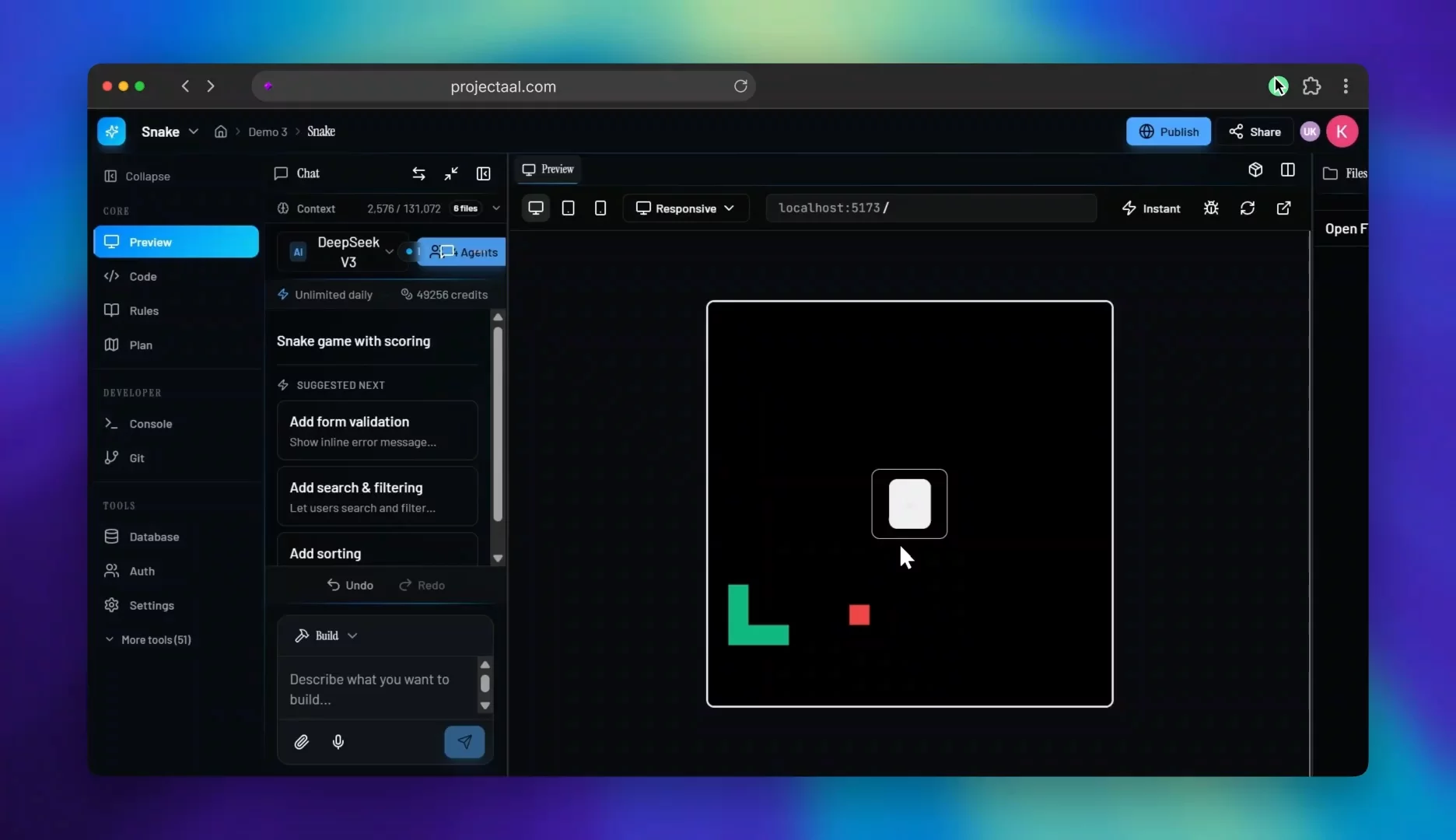 ProjectAAL – AI-Powered App Builder image 1