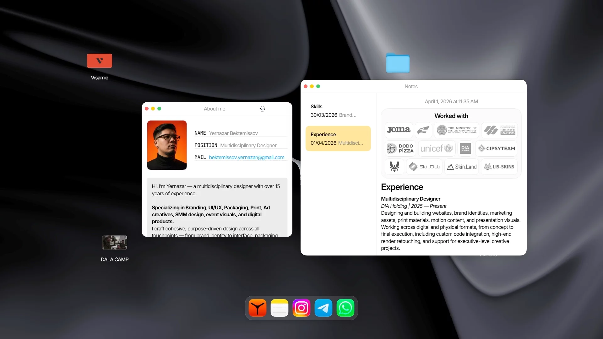 iFolio template