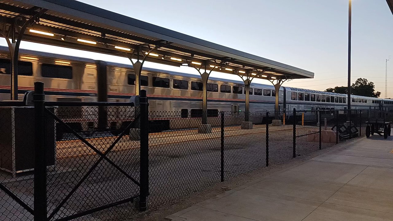 Amtrak - My Lincoln to Omaha train heading Eastbound towards Chicago. Bye !!! - Train Stations Near Me - Omaha, Nebraska
